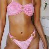 Swim Dippin' Daisy's Bandeau | Corsica Bandeau Bikini Top Pink Aura