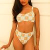 Swim Dippin' Daisy's High Waist | Seashore High Waist Cheeky Bikini Bottom Daisy Dukes