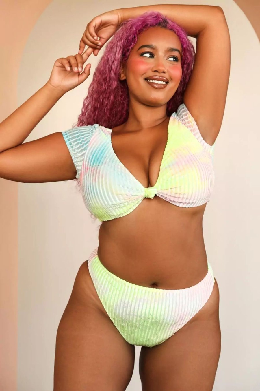 Swim Dippin' Daisy's High Waist | Seashore Bottom Candy Tie Dye