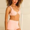 Swim Dippin' Daisy's Full | Farrah Elastic Waist Short Sunset Pink