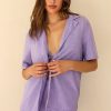 Swim Dippin' Daisy's Coverups | Mary-Kate Top Bedazzled Lilac