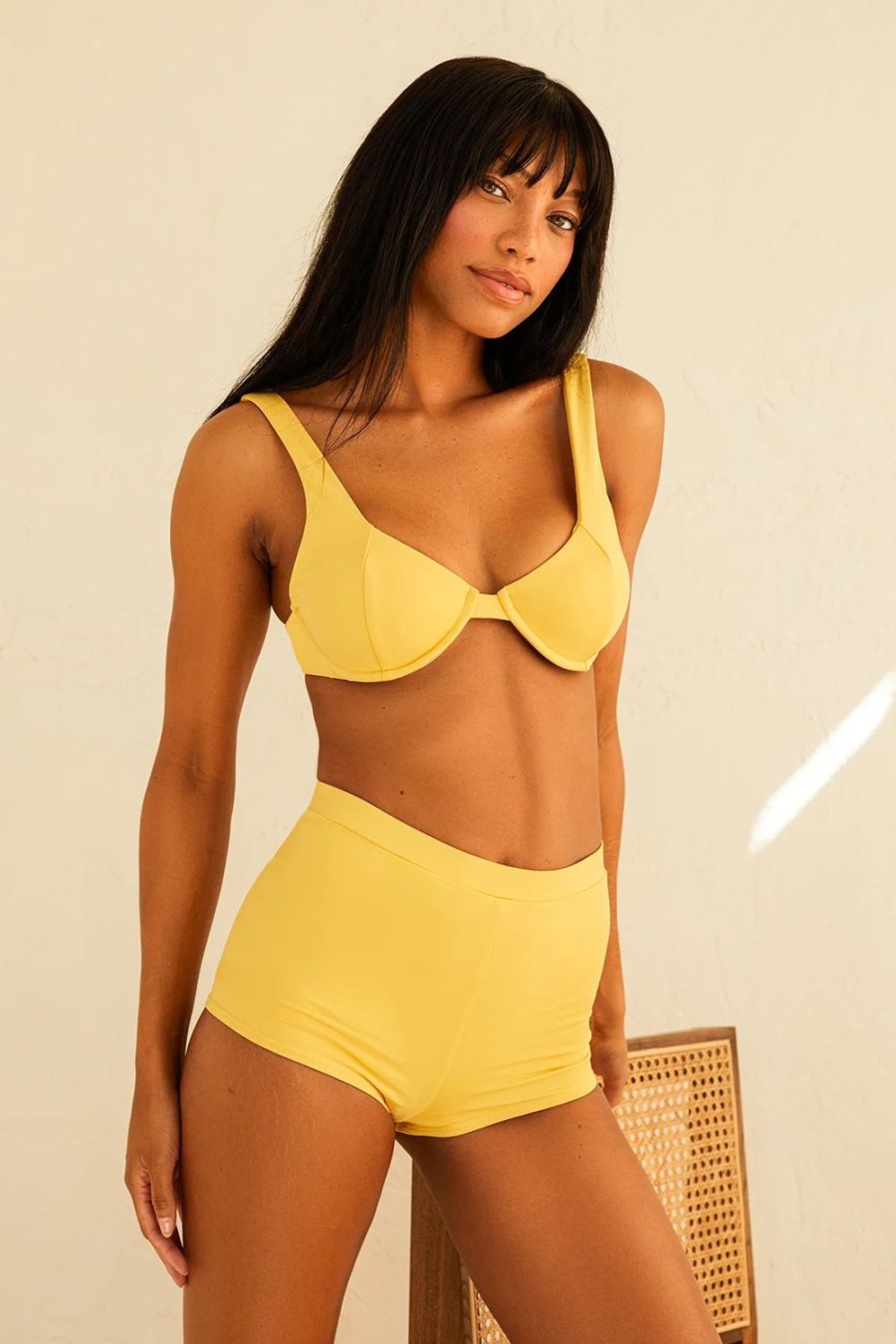 Swim Dippin' Daisy's Underwire | Faye Underwire Bikini Top Mellow Yellow