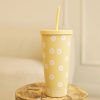 Clothing Dippin' Daisy's | Daisy Printed Tumbler Vanilla