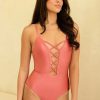 Swim Dippin' Daisy's Moderate | Bliss Moderate Coverage One Piece Dusty Rose