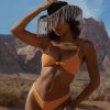 Swim Dippin' Daisy's Triangle | Zen Knotted Triangle Bikini Top Creamsicle