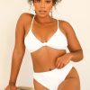 Swim Dippin' Daisy's Triangle | Zen Top White Waffle