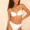 Swim Dippin' Daisy's High Waist | Seashore High Waist Cheeky Bikini Bottom White