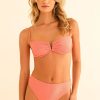 Swim Dippin' Daisy's Cheeky | Seashore High Waisted Bikini Bottom Tea Rose