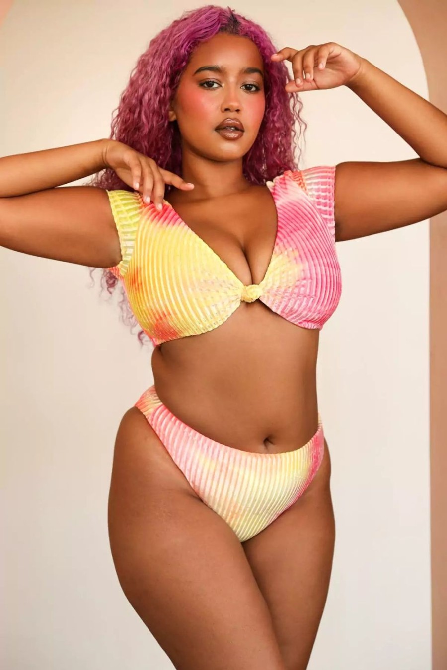 Swim Dippin' Daisy's High Waist | Seashore Bottom Burn Tie Dye