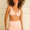 Swim Dippin' Daisy's Tops | Faye Underwire Bikini Top Sunset Pink