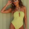 Swim Dippin' Daisy's Cheeky | Lindsay One Piece Cyber Lime