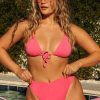 Swim Dippin' Daisy's High Waist | Seashore Bottom Plastic Pink