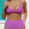 Swim Dippin' Daisy's High Waist | Balboa Bottom Vivid Violet Rib