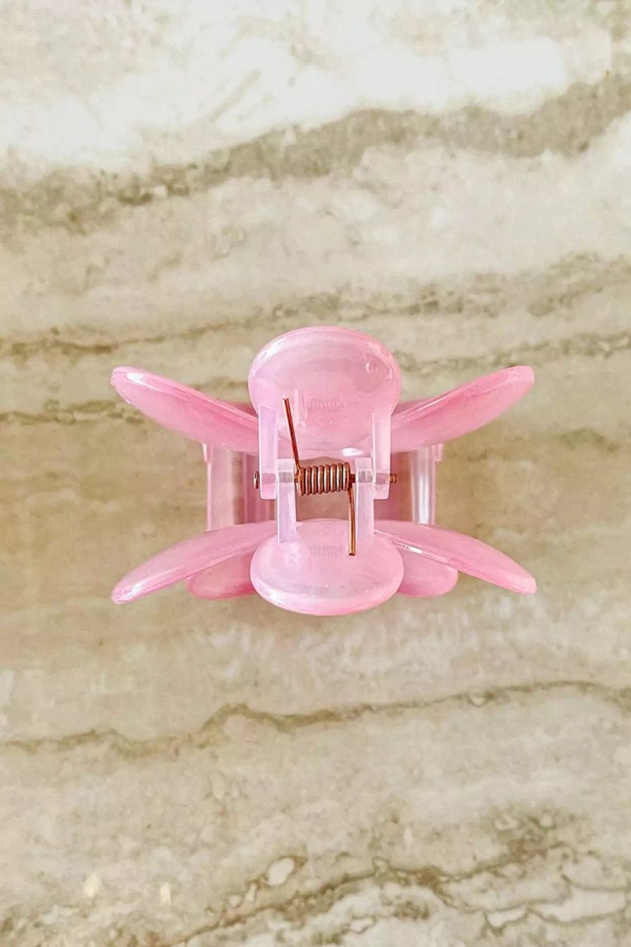 Clothing Dippin' Daisy's | Oopsy Daisy Hair Claw Clip Clear Pink