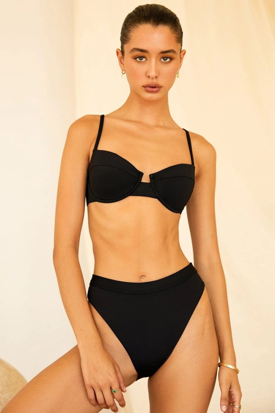 Swim Dippin' Daisy's High Waist | Ultra Bottom Black