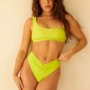 Swim Dippin' Daisy's High Waist | Retro Bottom Lime Sorbet