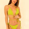 Swim Dippin' Daisy's Triangle | Sage Top Lime Sorbet