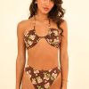 Swim Dippin' Daisy's Bandeau | Amalfi String Tie Bandeau Bikini Top Rosebud