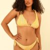 Swim Dippin' Daisy's Triangle | Lola Triangle Bikini Top Golden Ditsy