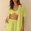 Swim Dippin' Daisy's Coverups | Mary-Kate Top Cyber Lime