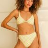 Swim Dippin' Daisy's Triangle | Zen Knotted Triangle Bikini Top Retro Pop