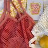 Clothing Dippin' Daisy's | Upcycled Goodies Net Bag Coral