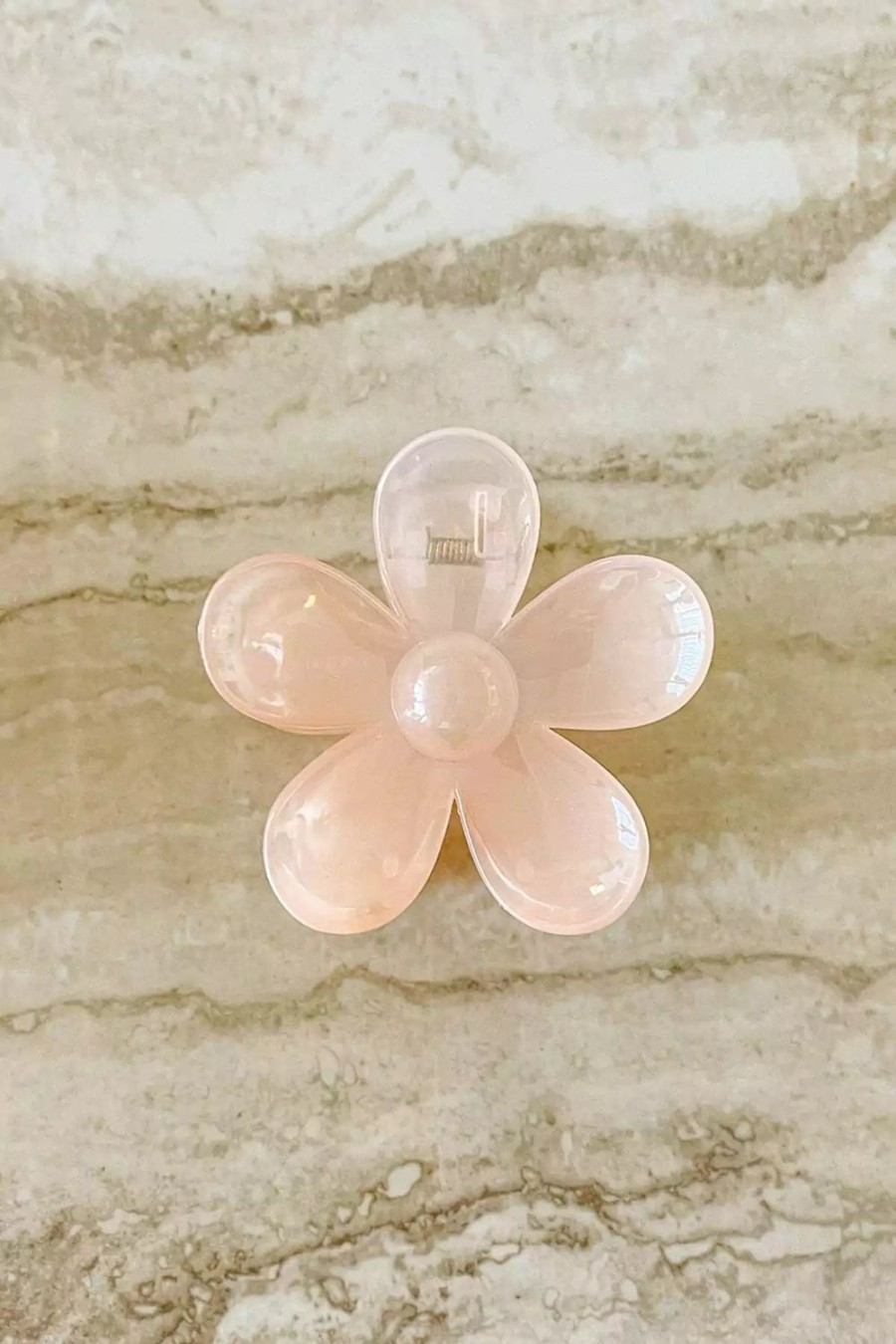 Clothing Dippin' Daisy's | Oopsy Daisy Hair Claw Clip Clear Light Pink